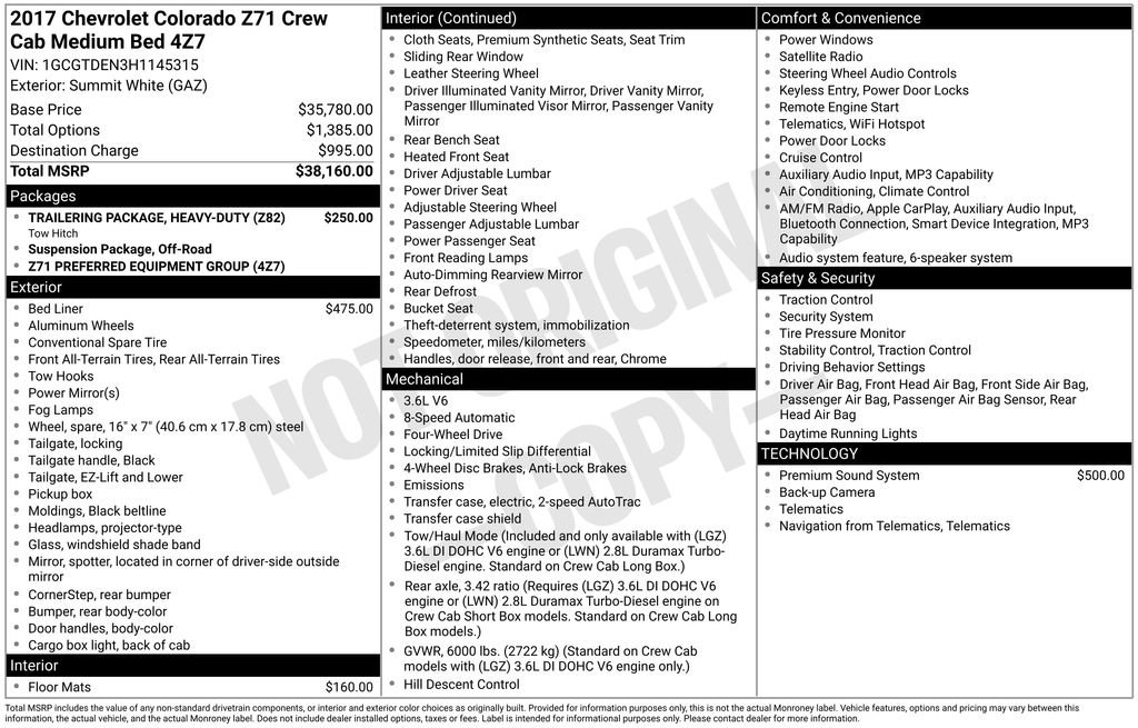 Used 2017 Chevrolet Colorado Z71 image 55