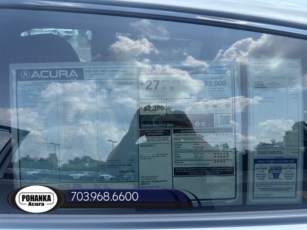New 2026 Acura ADX A-Spec w/ Advance Package AWD/4WD image 36