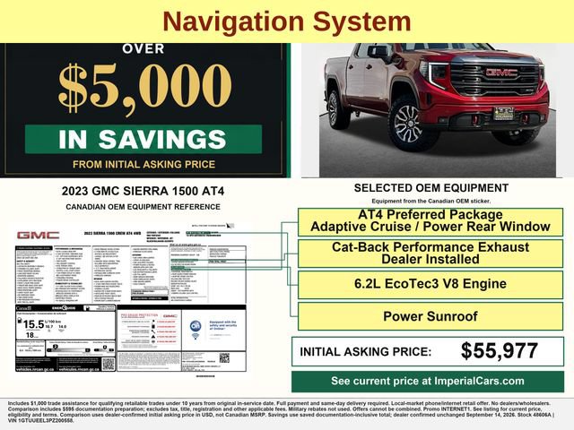 Certified 2023 GMC Sierra 1500 AT4 w/ AT4 Preferred Package AWD/4WD image 5