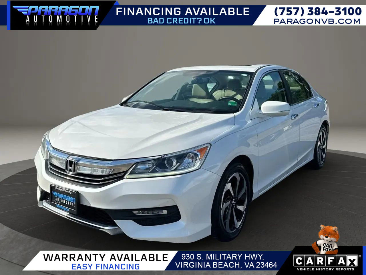 Used 2017 Honda Accord EX-L