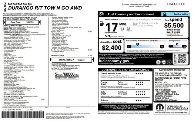 Used 2022 Dodge Durango R/T w/ Tow 'N Go Package image 26