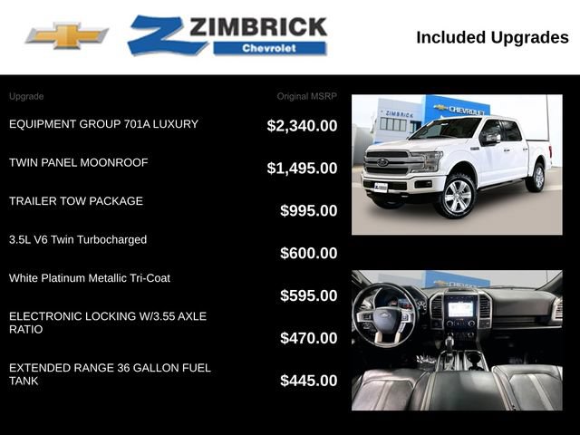 Used 2019 Ford F150 Platinum w/ Equipment Group 701A Luxury AWD/4WD image 14
