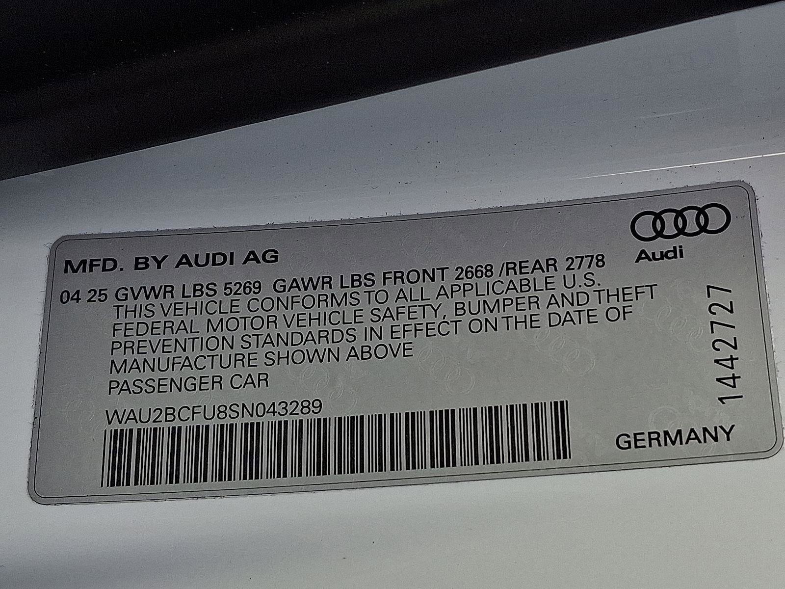 Certified 2025 Audi A5 2.0T Premium Plus w/ Premium Plus image 27