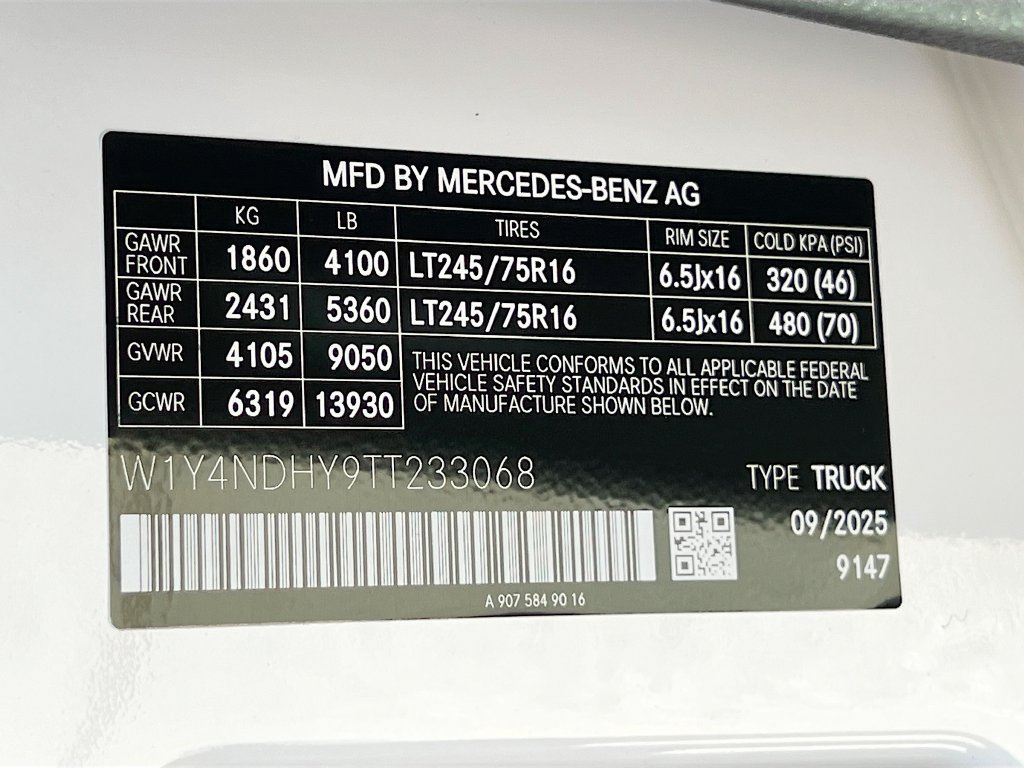New 2026 Mercedes-Benz Sprinter 2500 image 29