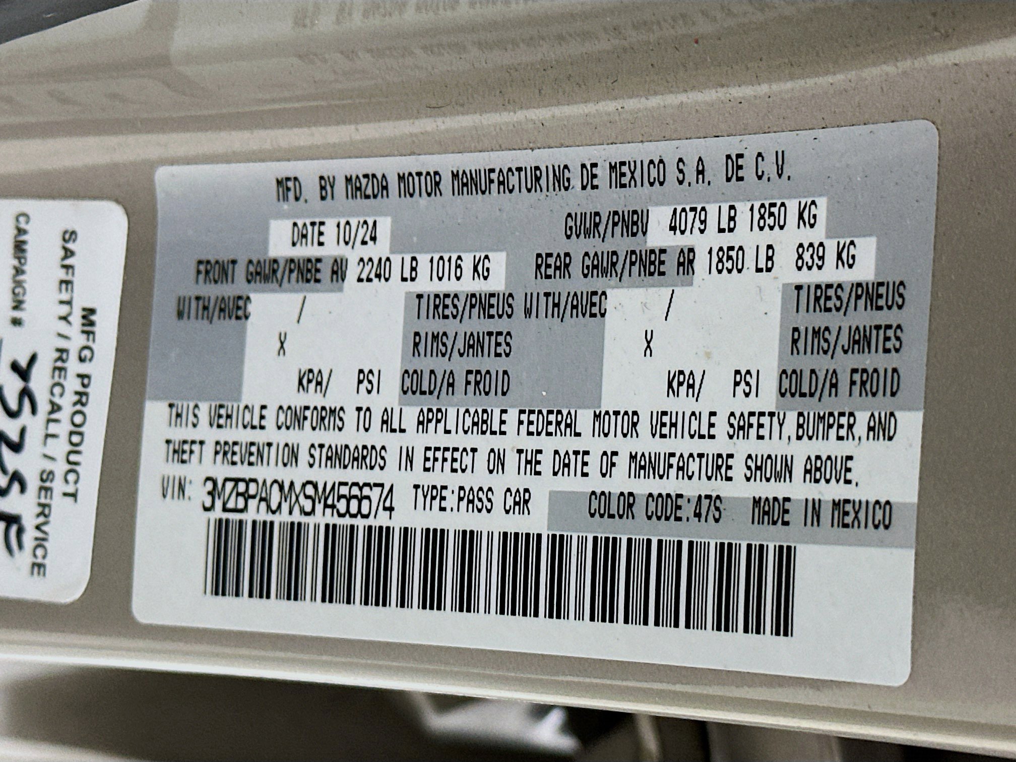 Used 2025 MAZDA MAZDA3 s image 12