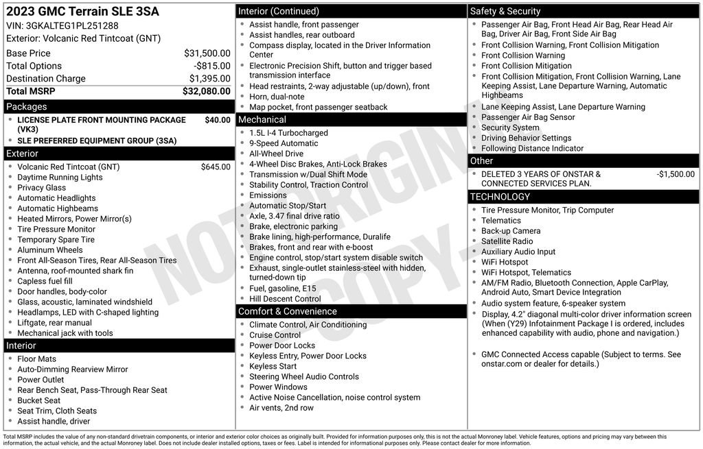 Certified 2023 GMC Terrain SLE AWD/4WD image 42