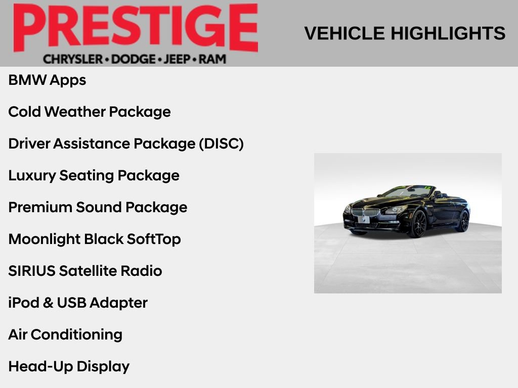 Used 2012 BMW 650i Convertible RWD image 2