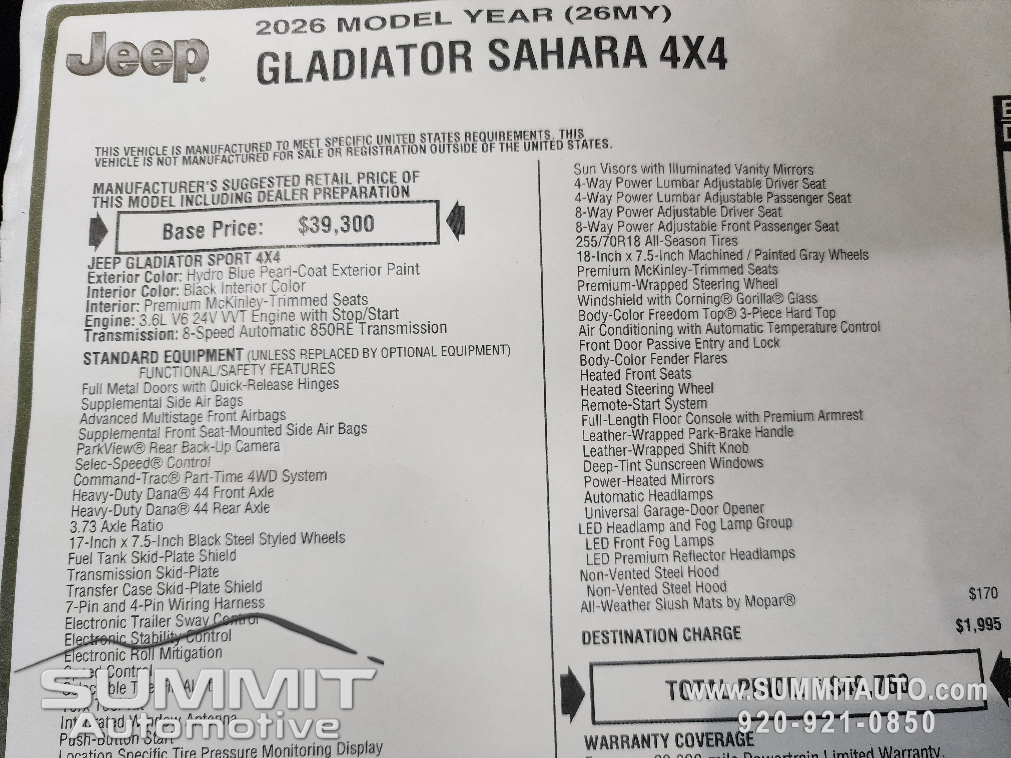 New 2026 Jeep Gladiator Sahara image 36