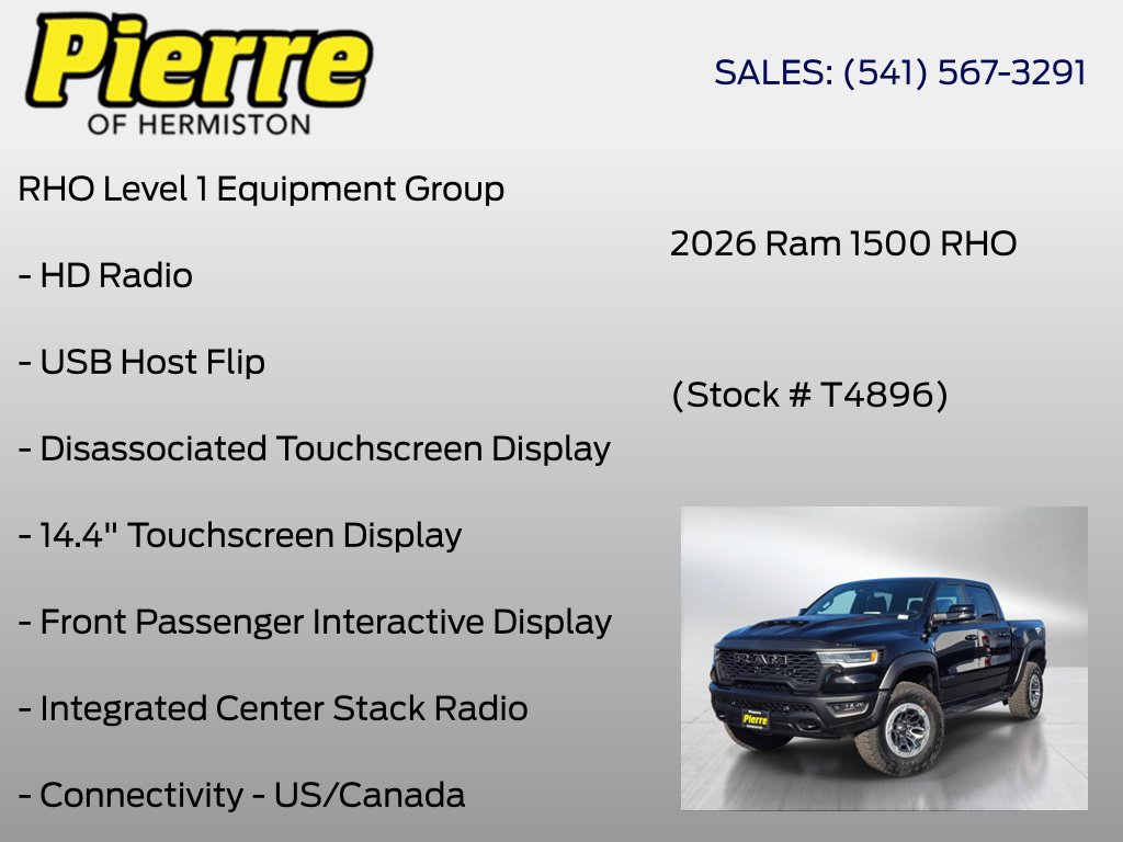 New 2026 RAM 1500 RHO w/ RHO Level 1 Equipment Group AWD/4WD image 24
