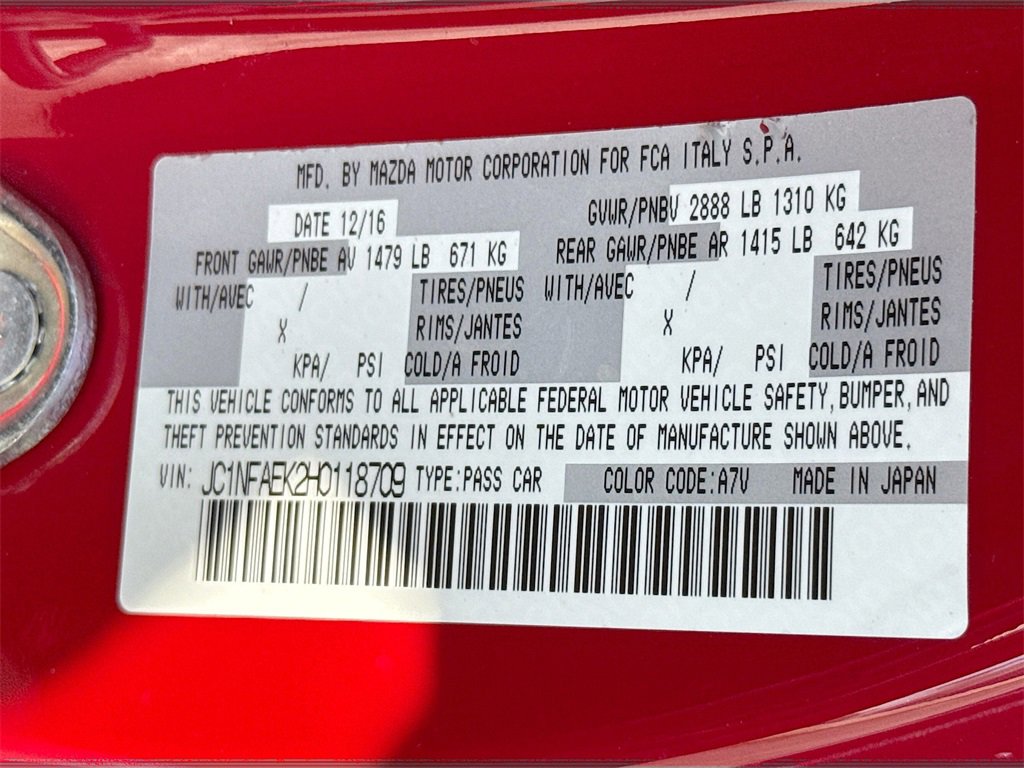 Used 2017 FIAT 124 Spider Classica image 33