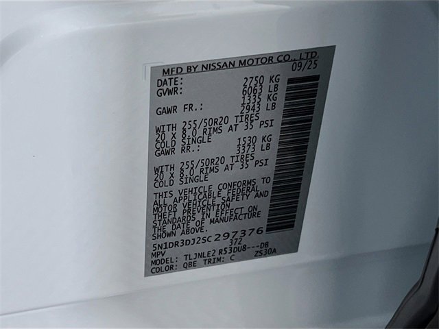 New 2025 Nissan Pathfinder Platinum w/ Cargo Package image 39