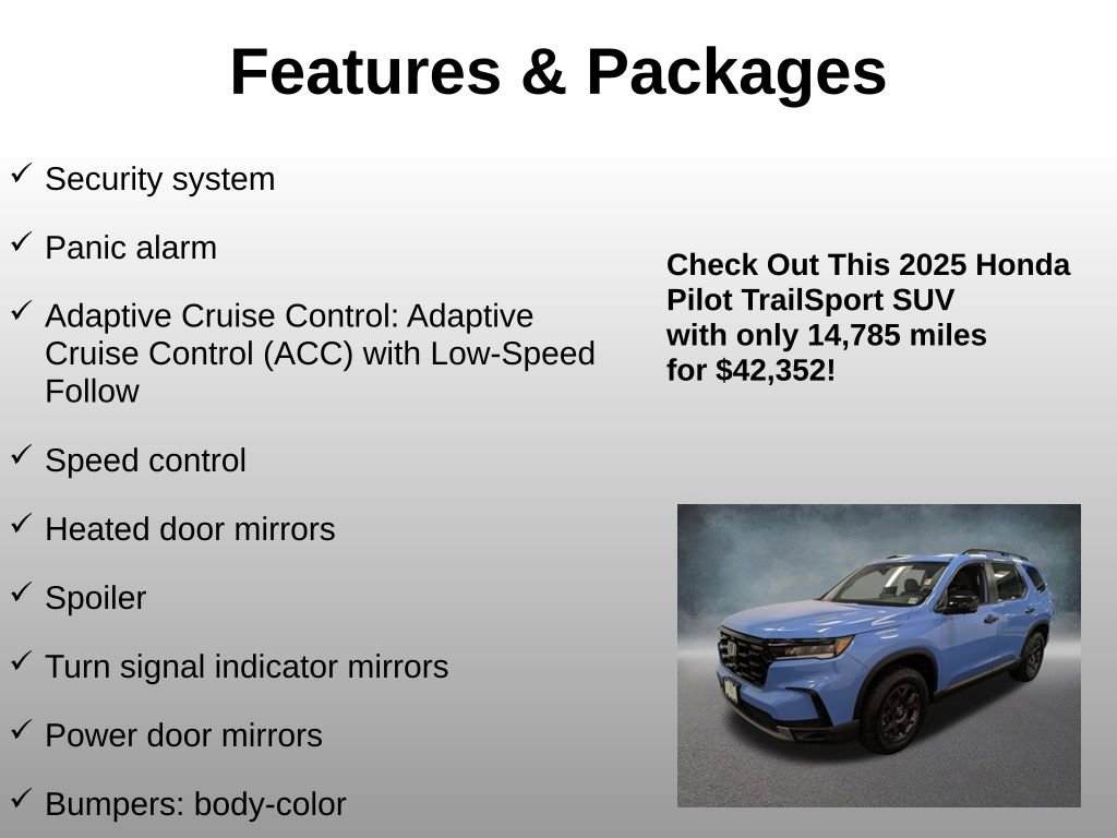 Certified 2025 Honda Pilot TrailSport image 24