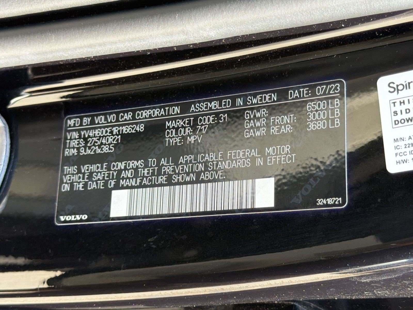 Used 2024 Volvo XC90 T8 Plus w/ Protection Package Premier AWD/4WD image 24