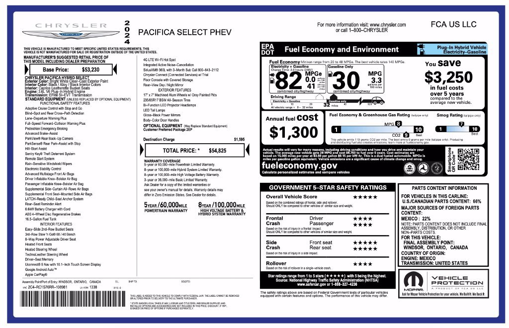 Used 2024 Chrysler Pacifica Limited FWD image 7