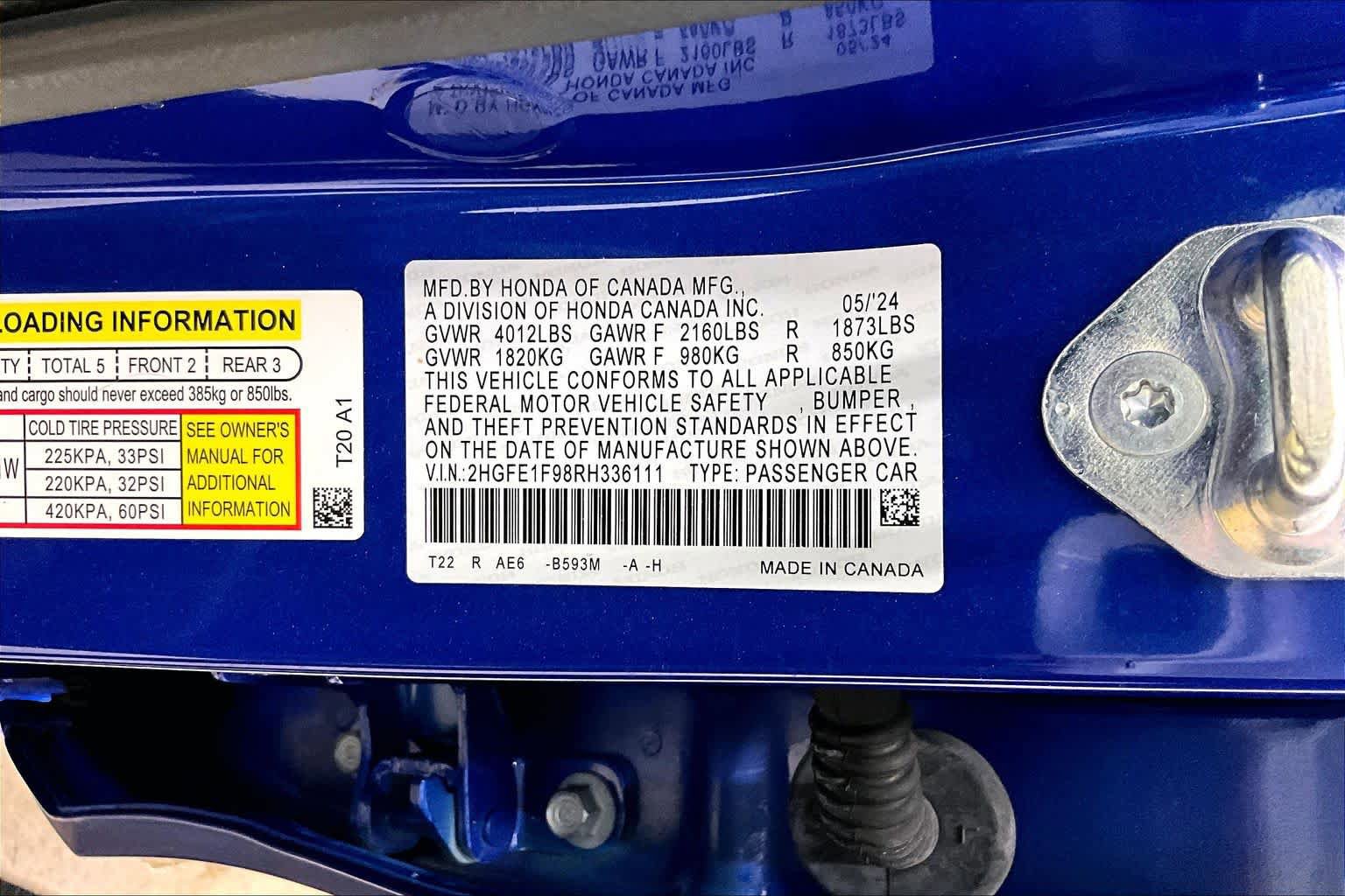Used 2024 Honda Civic Touring image 36
