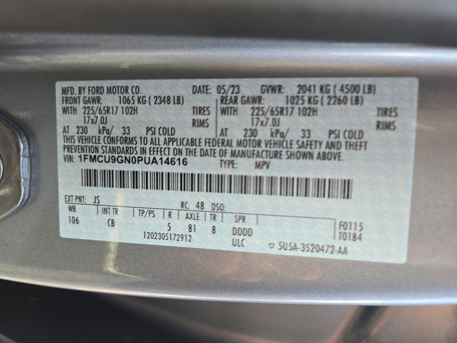 Used 2023 Ford Escape Active w/ Tech Pack #1 AWD/4WD image 27