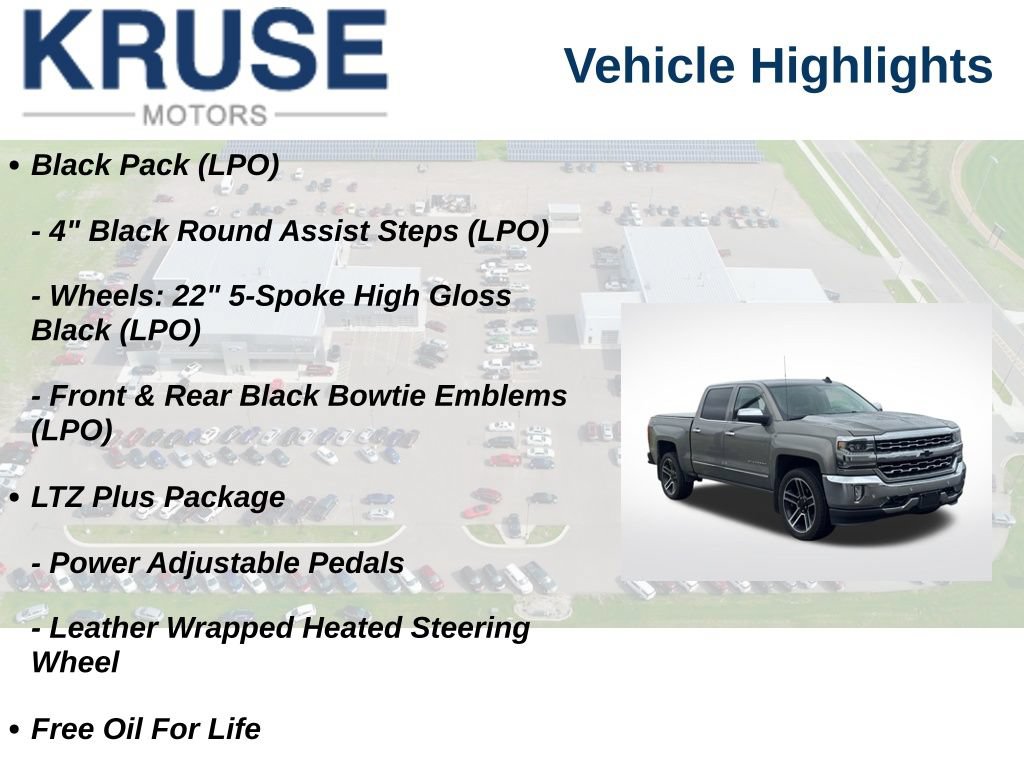 Used 2017 Chevrolet Silverado 1500 LTZ w/ LPO, Black Pack AWD/4WD image 10