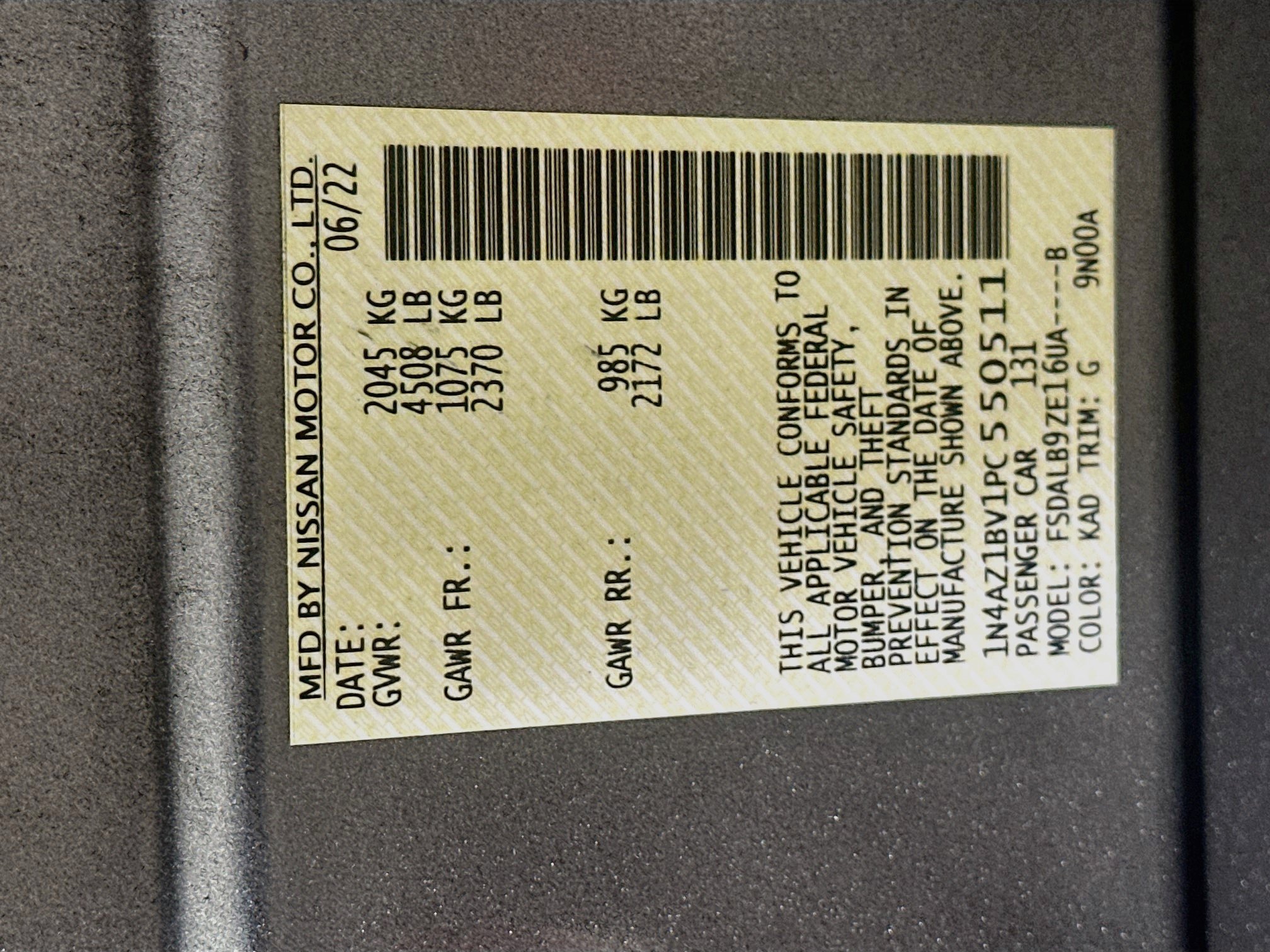 Used 2023 Nissan Leaf S FWD image 12