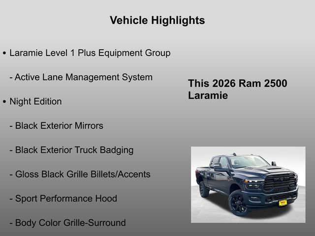 New 2026 RAM 2500 Laramie w/ Night Edition AWD/4WD image 29
