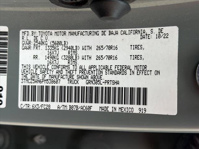 Used 2023 Toyota Tacoma 4x4 Double Cab w/ Trail Edition image 21
