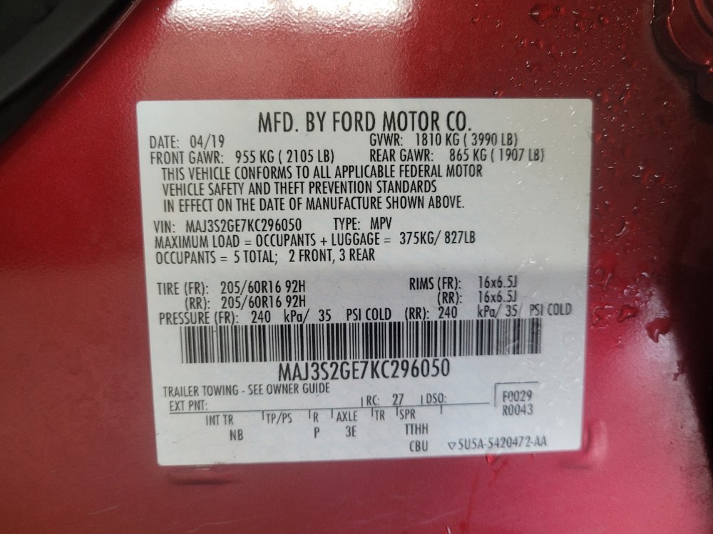 Used 2019 Ford EcoSport SE FWD image 33
