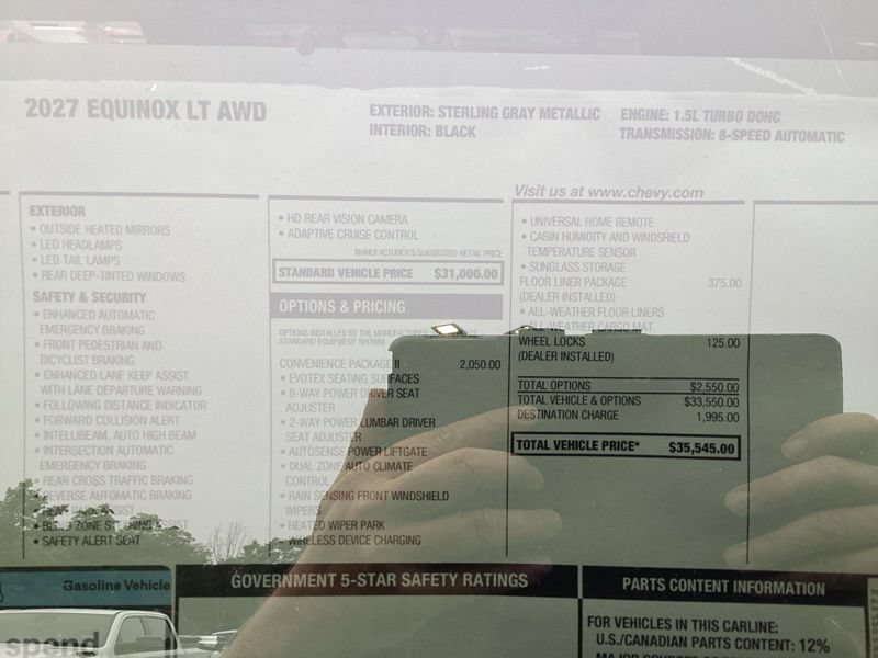 New 2027 Chevrolet Equinox LT w/ Convenience Package II AWD/4WD image 17