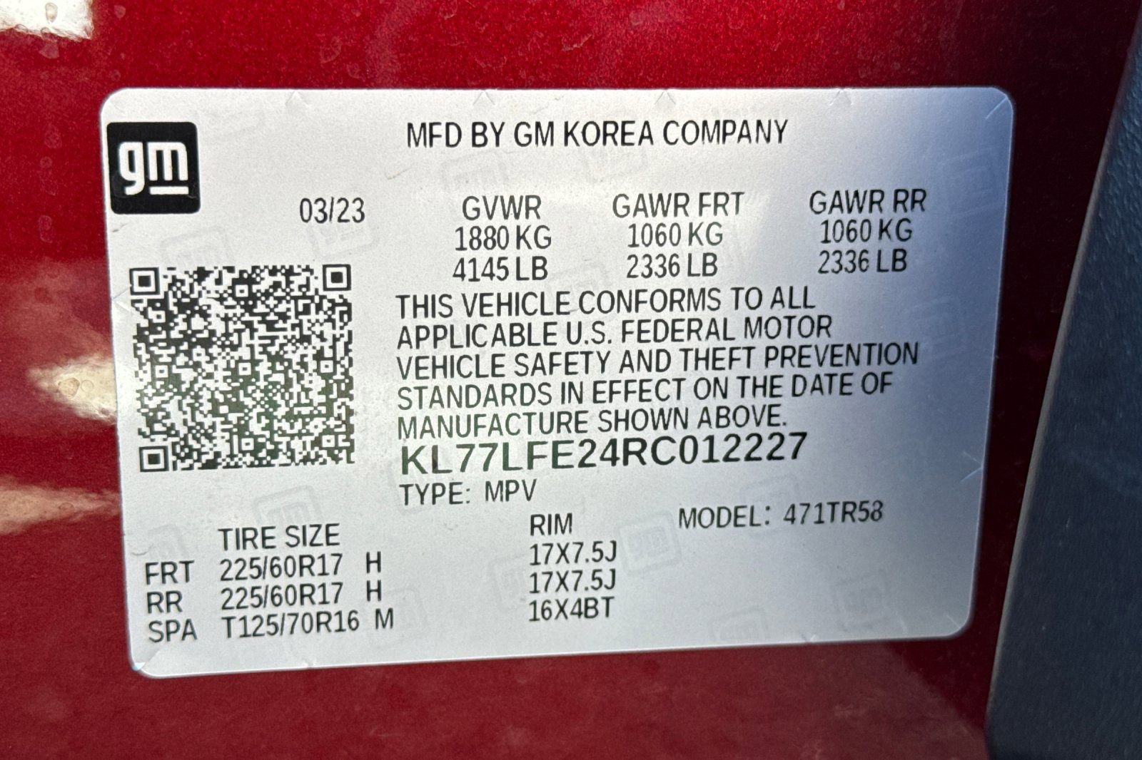 Used 2024 Chevrolet Trax LS w/ LS Convenience Package FWD image 29