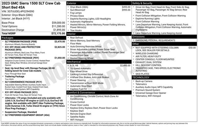 Used 2023 GMC Sierra 1500 SLT w/ SLT Premium Package image 41