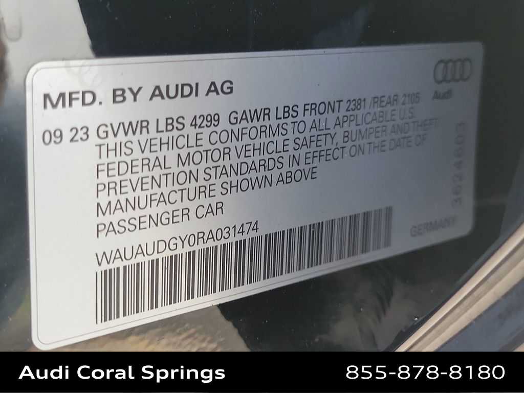 Certified 2024 Audi A3 2.0T Premium w/ Convenience Package FWD image 29
