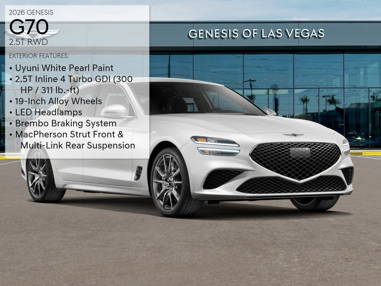 New 2026 Genesis G70 3.3T Sport Prestige RWD image 3