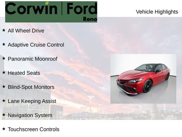 Used 2022 Toyota Camry XSE w/ Navigation Package AWD/4WD image 8