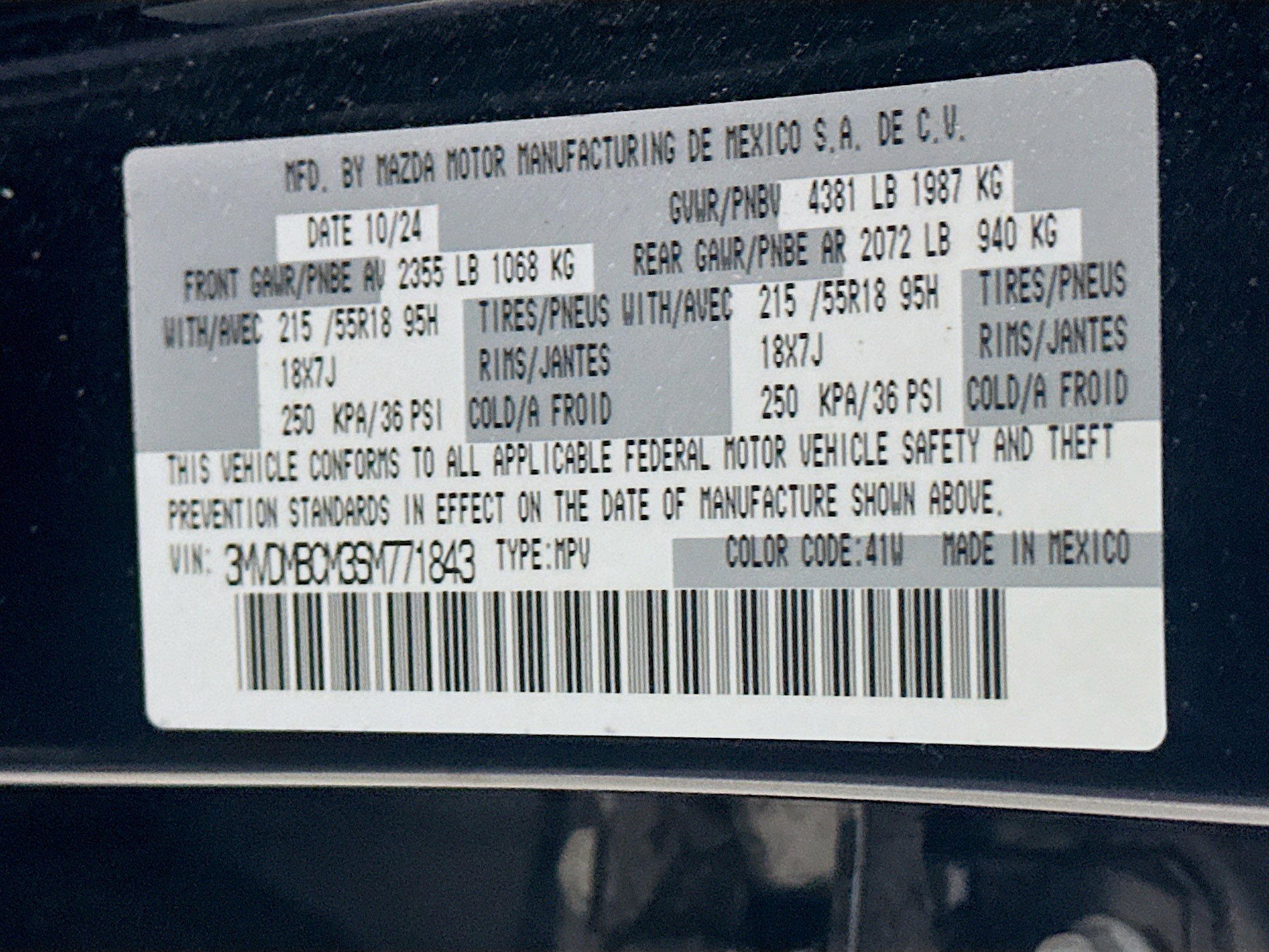 Used 2025 MAZDA CX-30 AWD 2.5 S w/ Preferred Package image 12