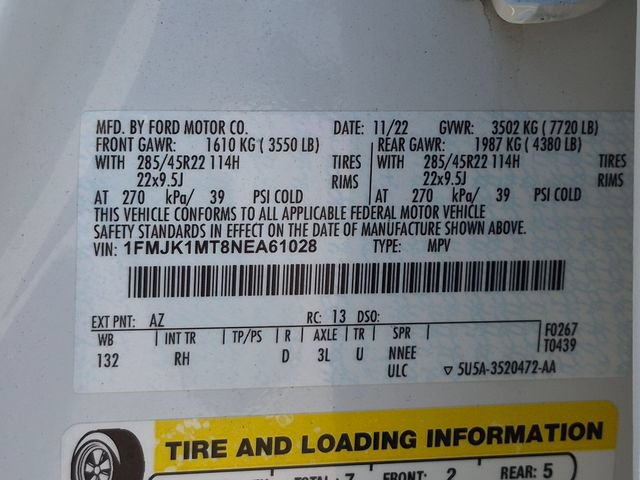 Certified 2022 Ford Expedition Max Platinum AWD/4WD image 31