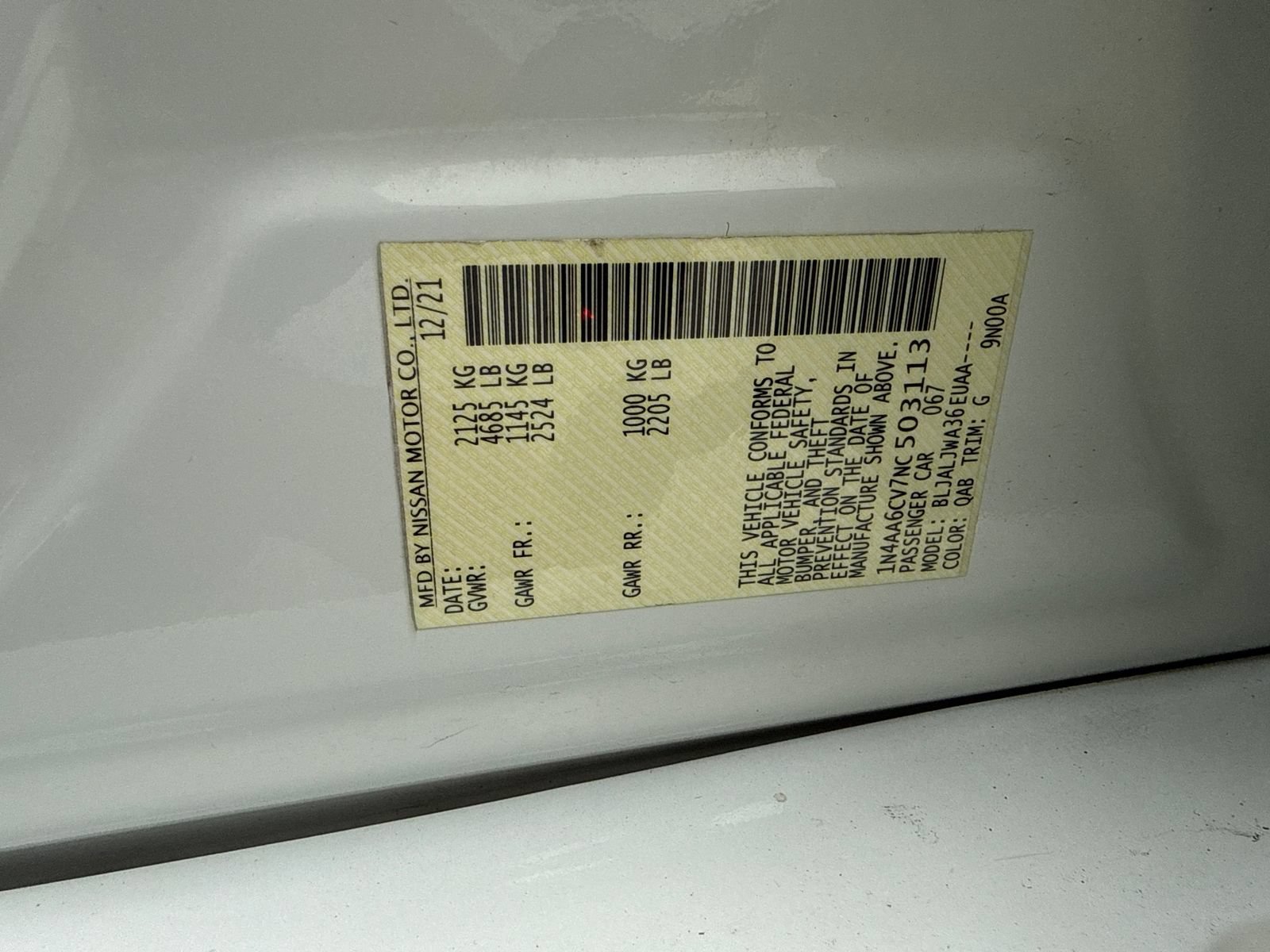 Used 2022 Nissan Maxima SV w/ Floor Mat Group FWD image 53
