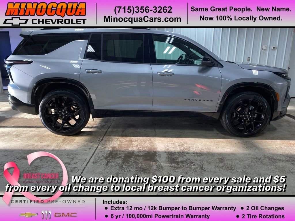 Certified 2024 Chevrolet Traverse RS w/ LPO, Floor Liner Package