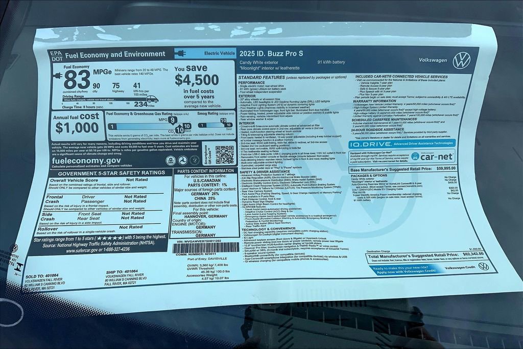 New 2025 Volkswagen ID. Buzz Pro S image 32