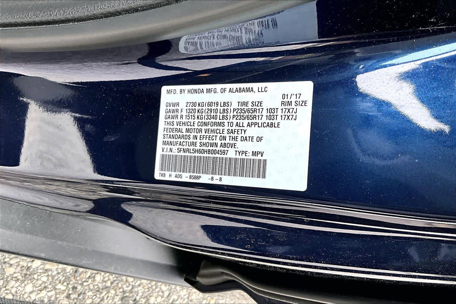 Used 2017 Honda Odyssey EX-L image 37