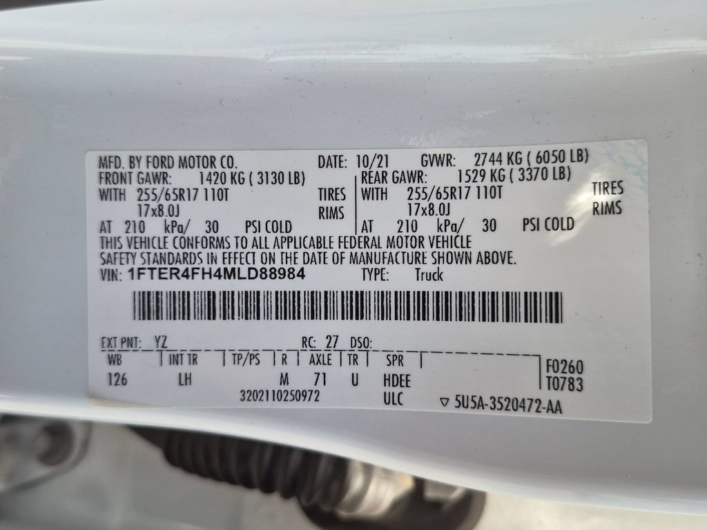 Used 2021 Ford Ranger XLT w/ Equipment Group 302A High AWD/4WD image 31