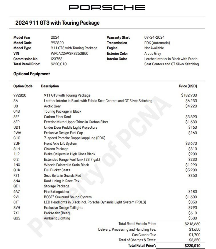 Used 2024 Porsche 911 GT3 Touring w/ Chrono Package image 5