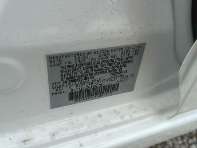 New 2025 Nissan Versa SV w/ Trunk Package image 35