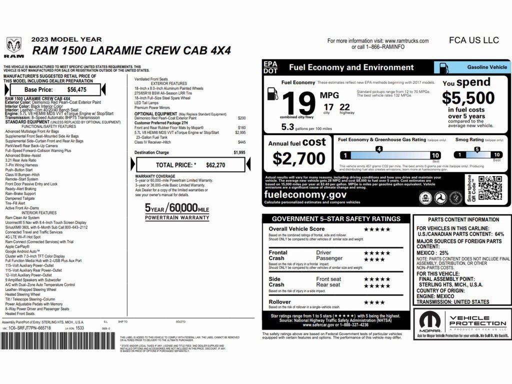 Used 2023 RAM 1500 Laramie image 2
