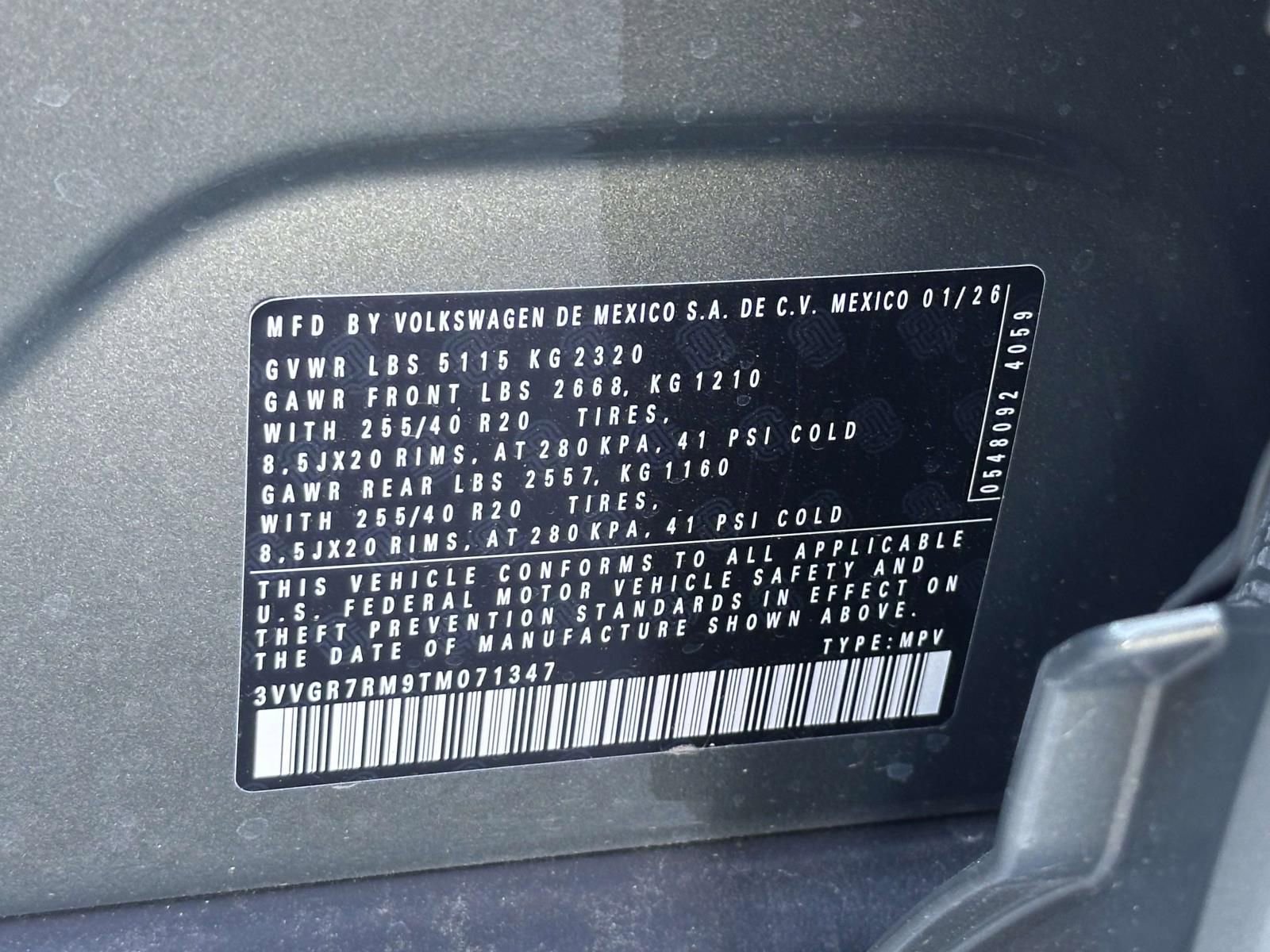 New 2026 Volkswagen Tiguan SE R-Line AWD/4WD image 16