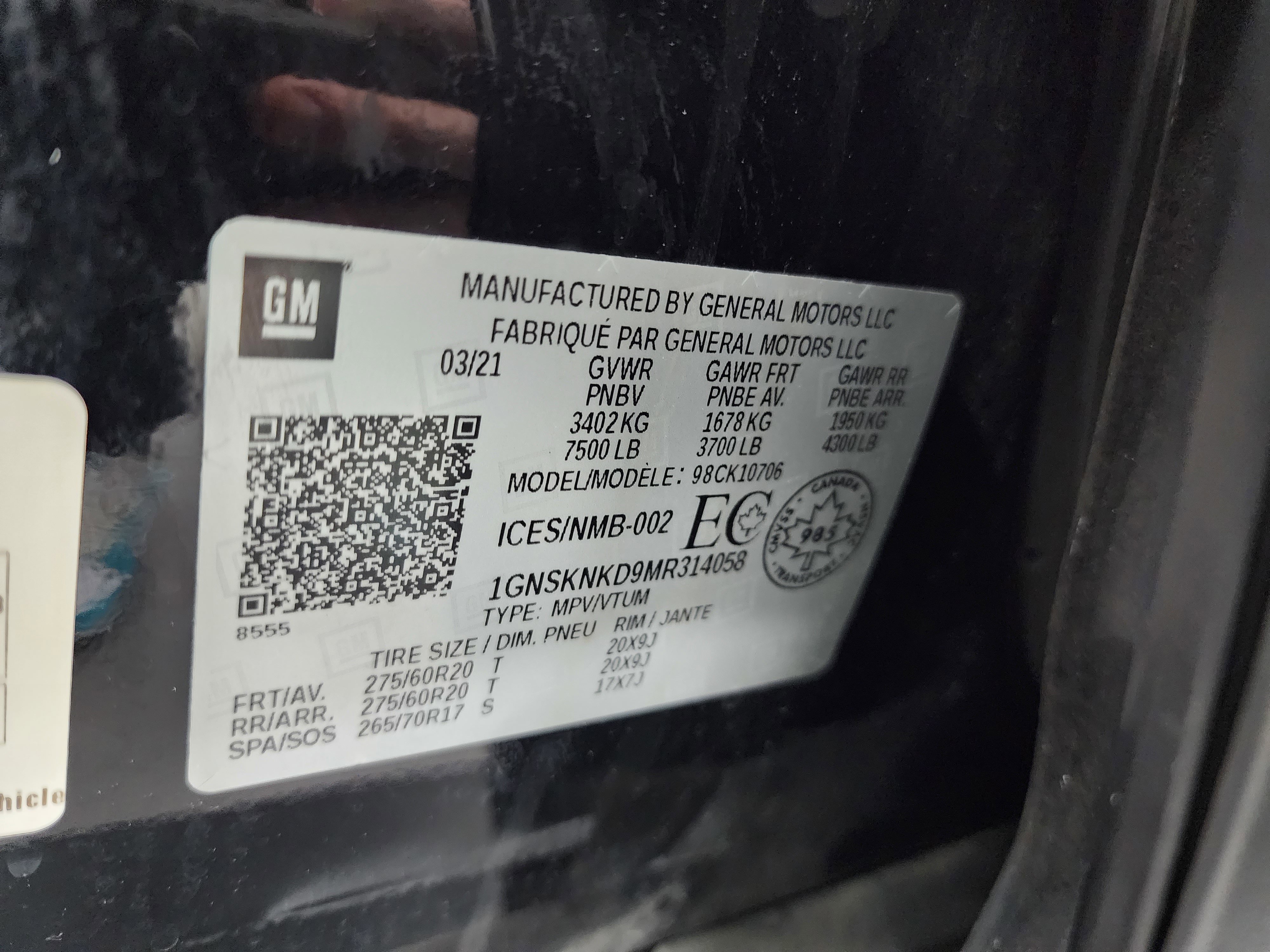 Used 2021 Chevrolet Tahoe LT image 66