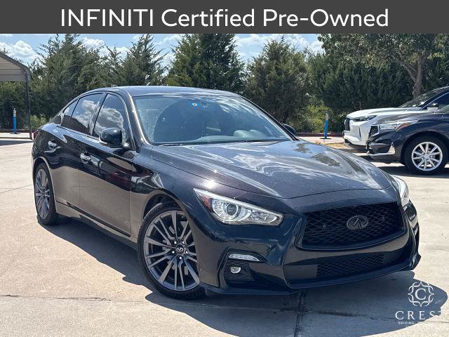 Certified 2023 INFINITI Q50 Red Sport 400 w/ Black Opal Edition RWD video 1