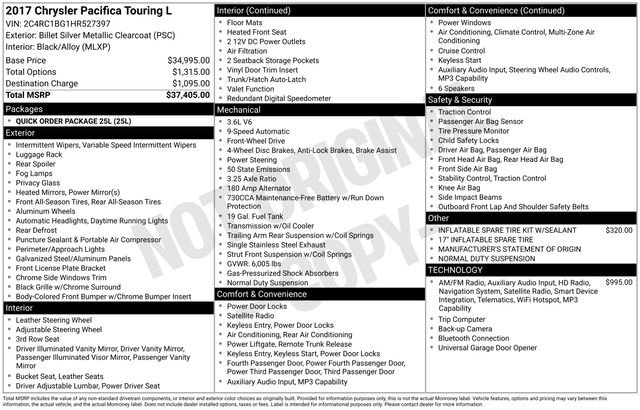 Used 2017 Chrysler Pacifica Touring-L FWD image 12