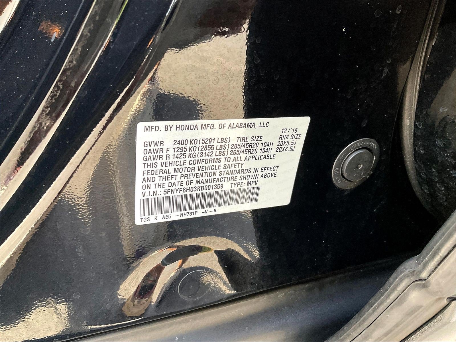 Used 2019 Honda Passport Elite image 19