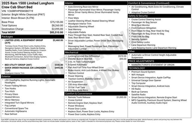 Used 2025 RAM 1500 Limited AWD/4WD image 23