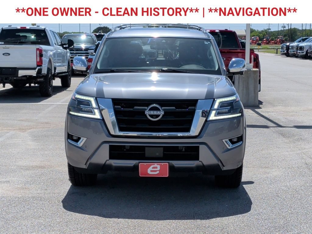 Used 2023 Nissan Armada Platinum w/ Captain's Chairs Package RWD image 2