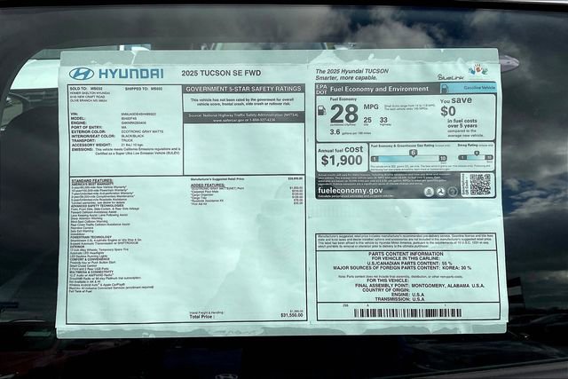 Used 2025 Hyundai Tucson SE image 14