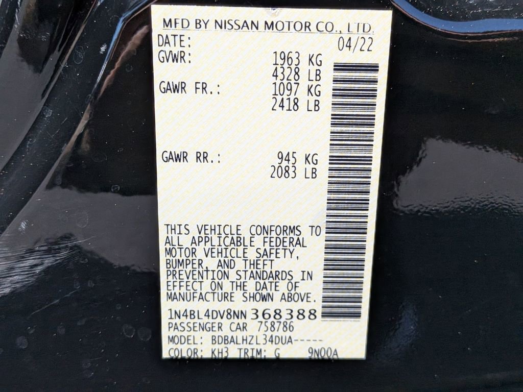 Used 2022 Nissan Altima 2.5 SV image 22